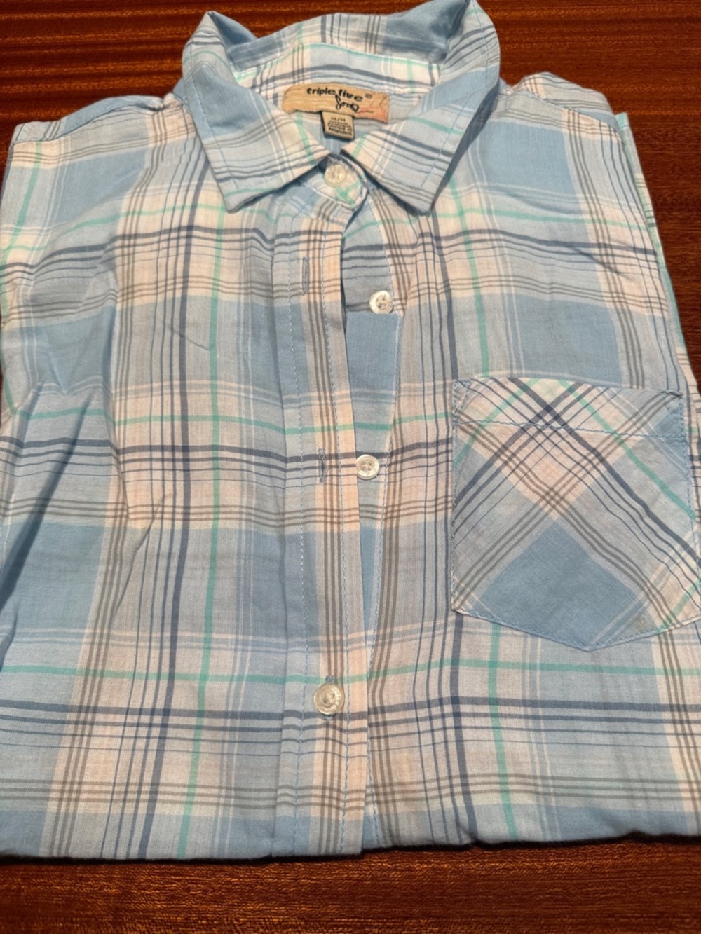 Triple Five Soul button down top